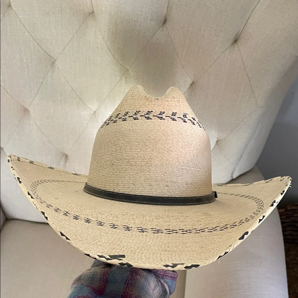 Elegant Cream Western Hat - Picture 2 of 4